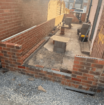 Completed brickwork structure — Essential Home Improvement